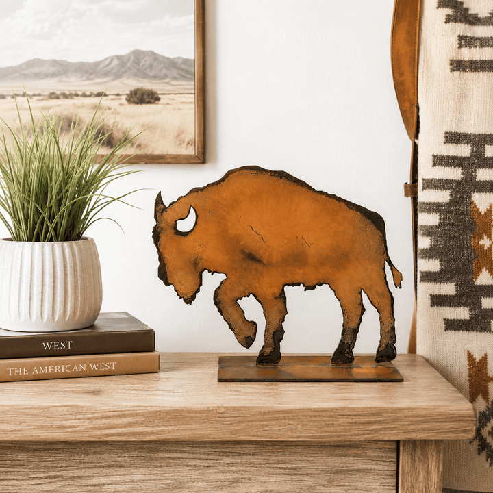 Prairie Dance Proudly Handmade in South Dakota, USA Tabletop Buffalo – Handcrafted Steel Bison Decor | Prairie Dance (Copy)