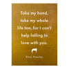Prairie Dance Proudly Handmade in South Dakota, USA Rust Finish Take My Hand with Elvis Hair Decorative Wall Sign