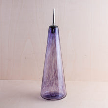 Load image into Gallery viewer, Boise Art Glass Proudly Handmade in Idaho, USA Purple Rain Tall Olive Oil Bottle
