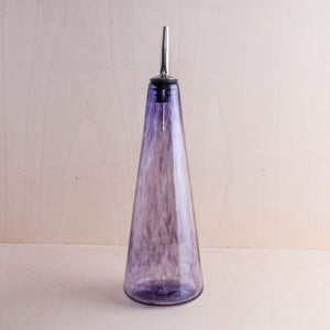 Boise Art Glass Proudly Handmade in Idaho, USA Purple Rain Tall Olive Oil Bottle
