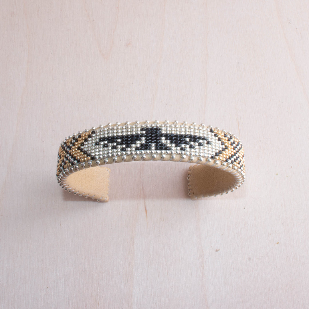 Etkie Jewelry Tallulah Beaded Glass Cuff -Small