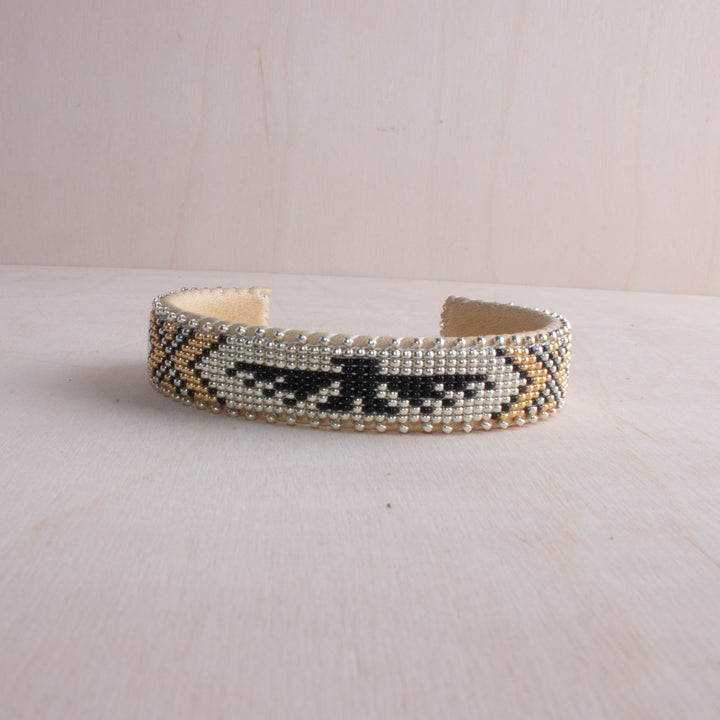 Etkie Jewelry Tallulah Beaded Glass Cuff -Small