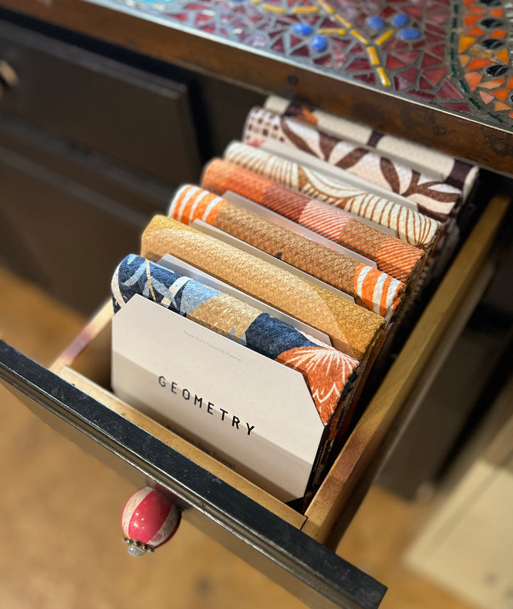Geometry Kitchen Towel Tea Towel - Amber Wildflower