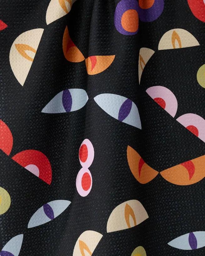 Geometry Kitchen Towel Tea Towel - I See You