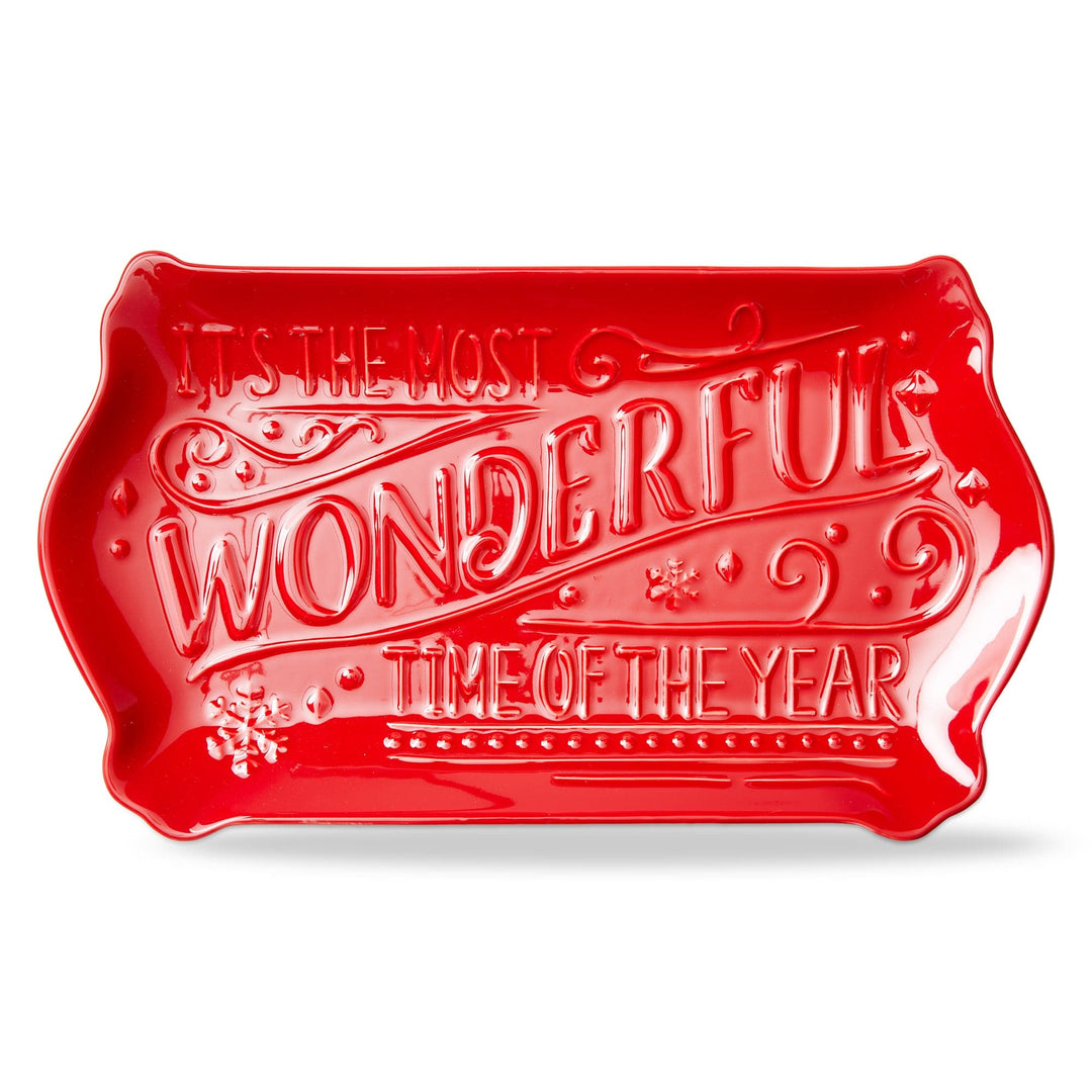 Tag True Living Serving Platters The Most Wonderful Time of the Year Platter