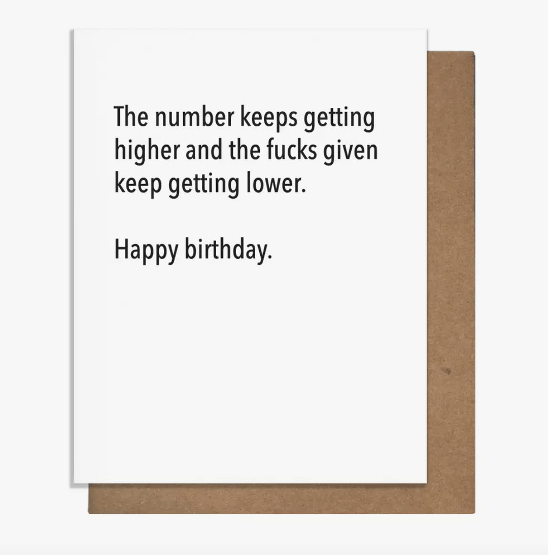 Pretty Alright Goods Cards The number keeps getting higher... - Card