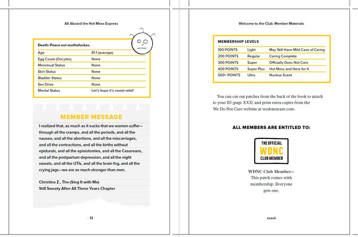 HarperCollins Publishers Books Cards Games and Puzzles - Books - Self Help - Improvement The Official We Do Not Care Club Handbook