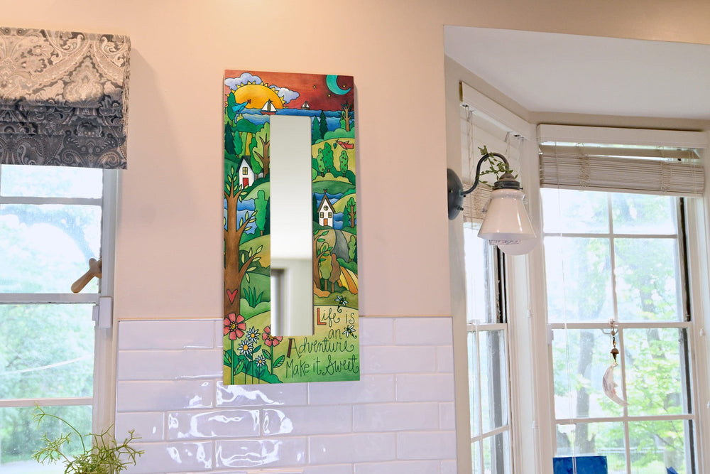 Sincerely Sticks Wall Mirrors The Right Path 12" x 28" Mirror | Sincerely Sticks