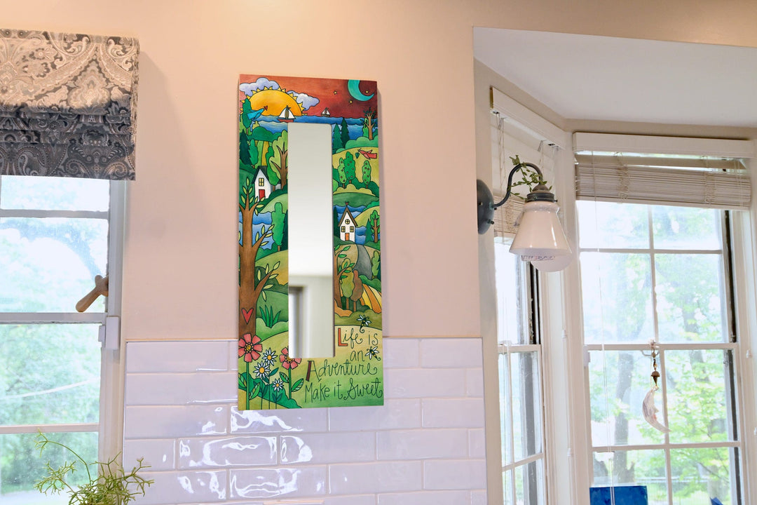 Sincerely Sticks Wall Mirrors The Right Path 12" x 28" Mirror | Sincerely Sticks