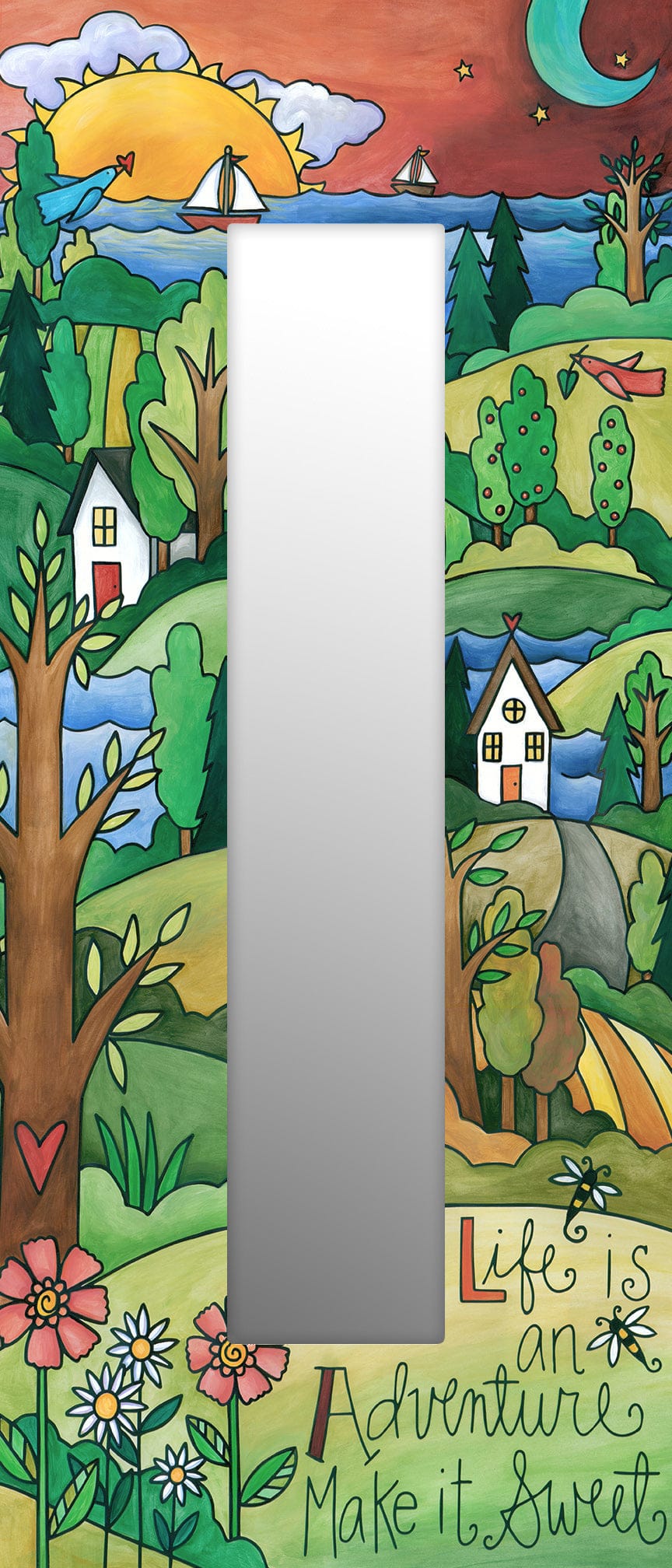 Sincerely Sticks Wall Mirrors The Right Path 12" x 28" Mirror | Sincerely Sticks
