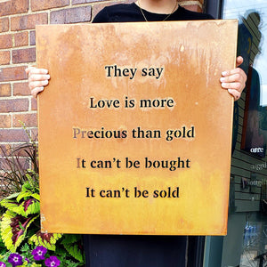 Prairie Dance Proudly Handmade in South Dakota, USA They Say Love Is More Precious Than Gold-Wall Art