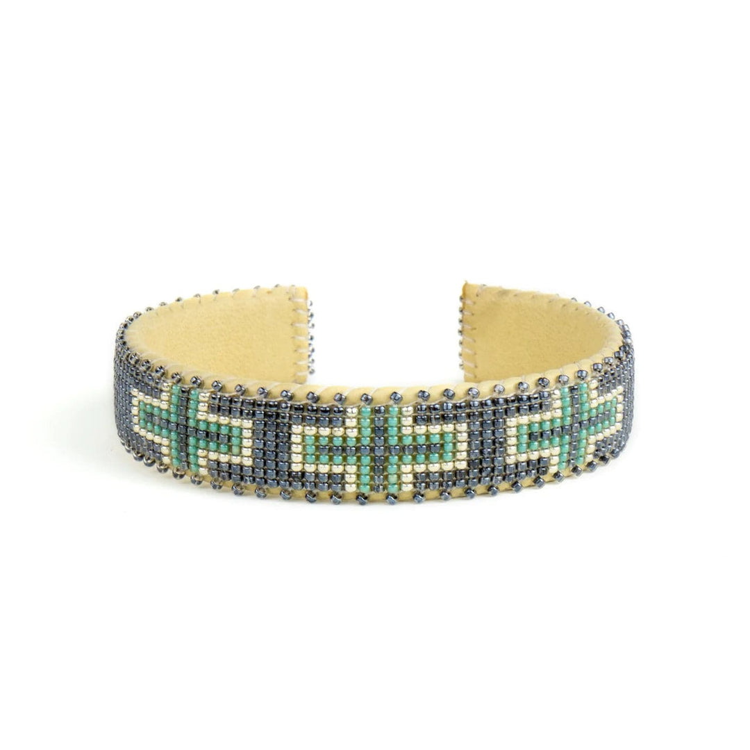 Etkie Jewelry Tia Beaded Glass Cuff-Small