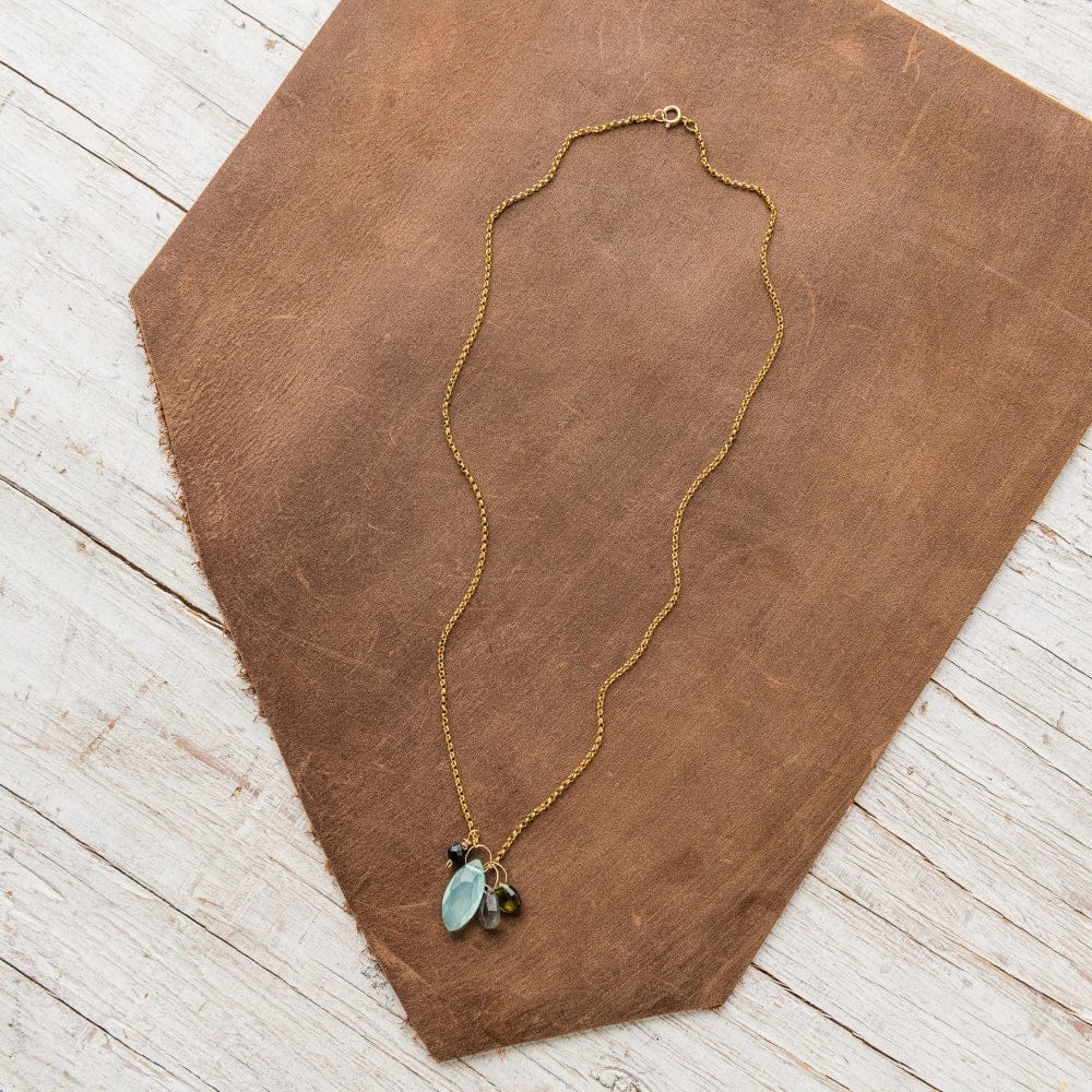 Original Hardware Jewelry - Necklaces Tide &amp; Sky Gemstone Cluster Necklace