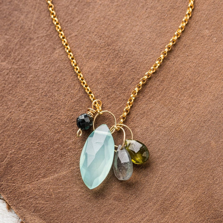 Original Hardware Jewelry - Necklaces Tide &amp; Sky Gemstone Cluster Necklace