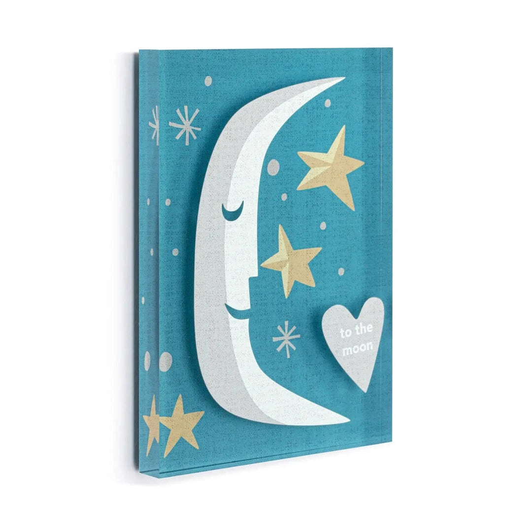 Demdaco Decor To the Moon Together Tile Acrylic Wall Art