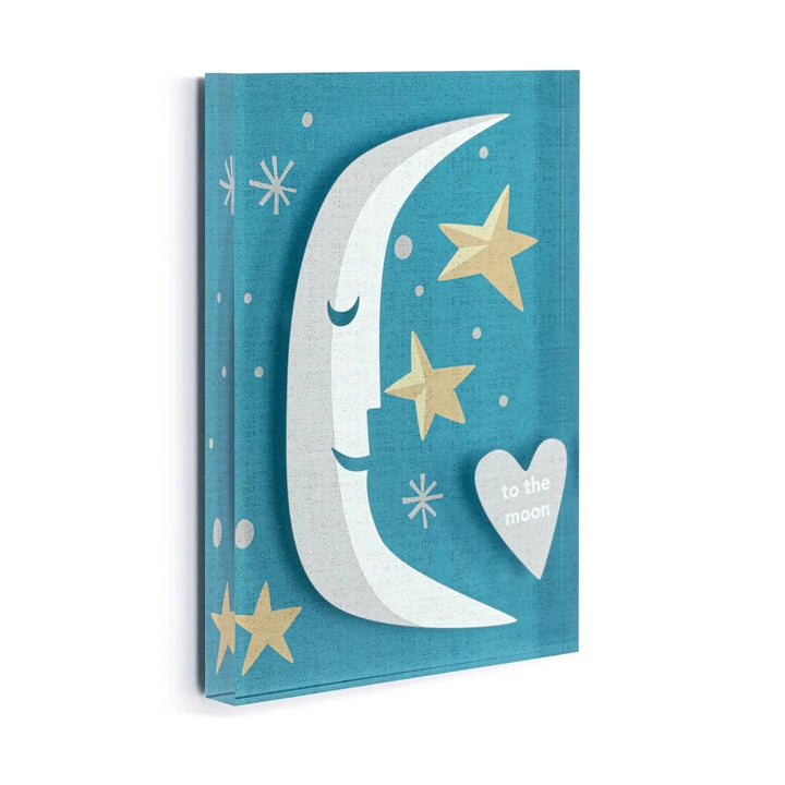 Demdaco Decor To the Moon Together Tile Acrylic Wall Art