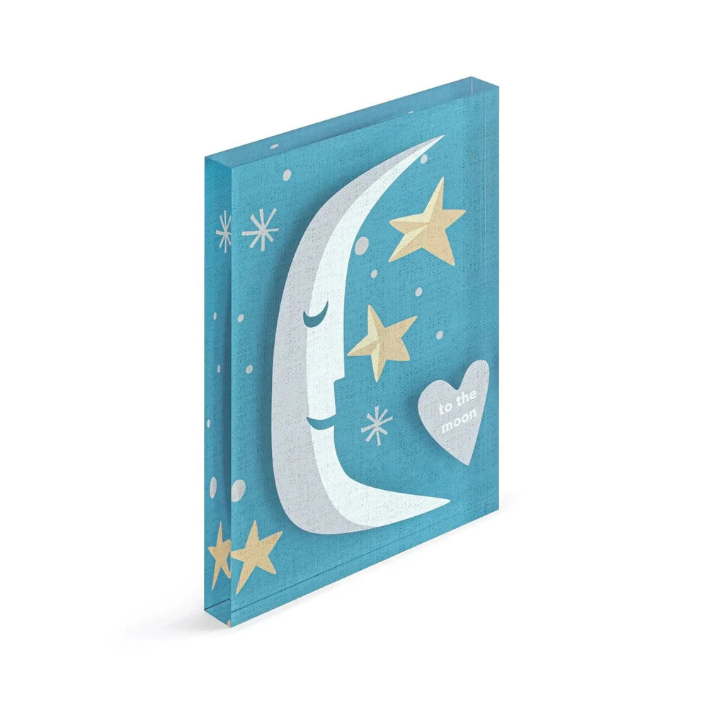 Demdaco Decor To the Moon Together Tile Acrylic Wall Art
