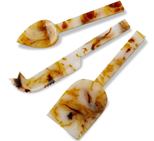 Tag True Living Home Decor - Kitchen Gourmet Entertaining - Serveware Functional Tortoise Resin Cheese Utensil
