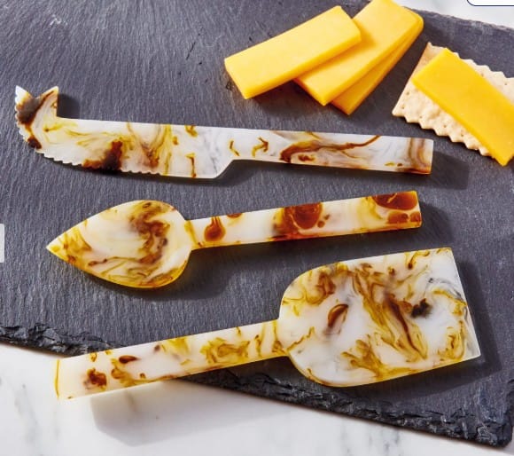 Tag True Living Home Decor - Kitchen Gourmet Entertaining - Serveware Functional Tortoise Resin Cheese Utensil