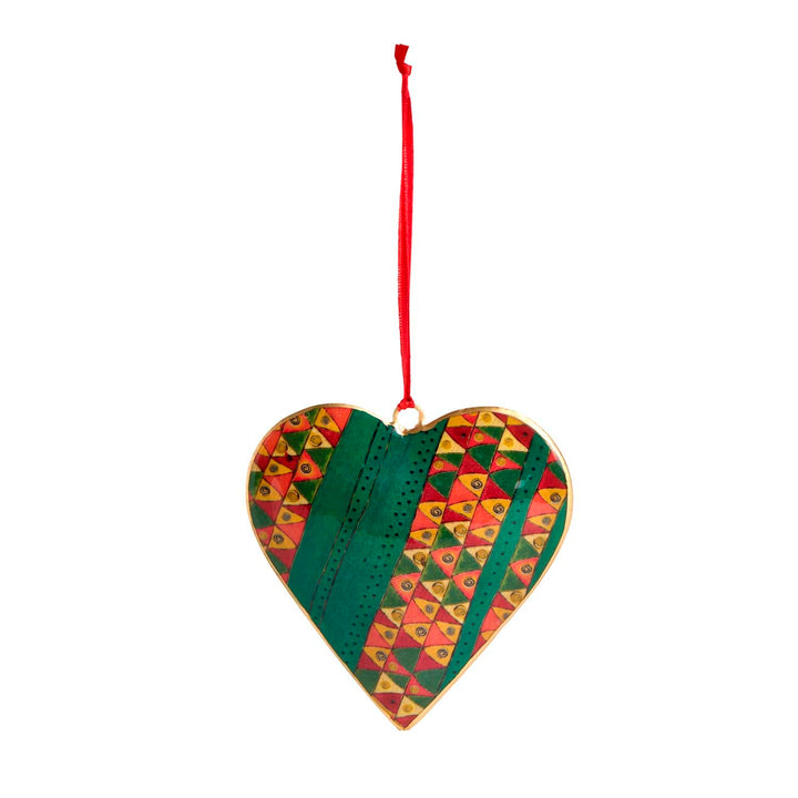 Demdaco Christmas Ornament Trees Metal Heart Ornament
