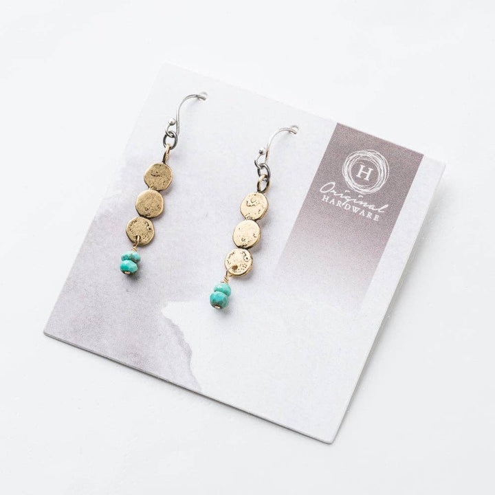 Turquoise Alchemy Earrings by Original Hardware, alternate view 1