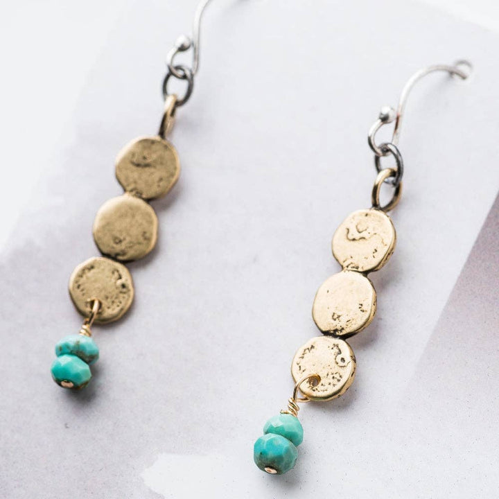 Turquoise Alchemy Earrings by Original Hardware, alternate view 2
