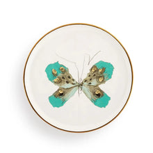 Load image into Gallery viewer, Demdaco Ceramics Turquoise Butterfly Ceramic Hanging Plate
