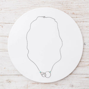 Original Hardware Jewelry - Necklaces Turquoise Graduating Circle Necklace