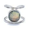 J & I Jewelry Proudly Handmade in Pennsylvania, USA Twilight Whispers Labradorite Split Ring