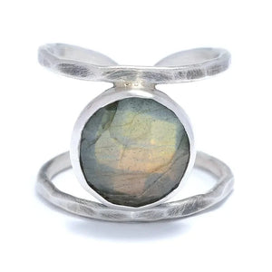 J & I Jewelry Proudly Handmade in Pennsylvania, USA Twilight Whispers Labradorite Split Ring