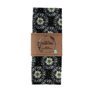 Ellembee Gift Two Sided Towels Black & White Allium