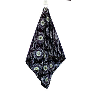 Ellembee Gift Two Sided Towels Black & White Allium