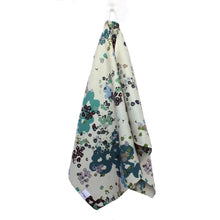 Load image into Gallery viewer, Ellembee Gift Two Sided Towels Blue Green Ditsy Flowers
