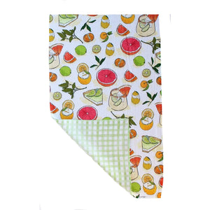 Ellembee Gift Two Sided Towels Citrus Mix Key Lime Pie