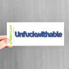 Spunky Fluff Cobalt Unfuckwithable Tiny Word Magnet