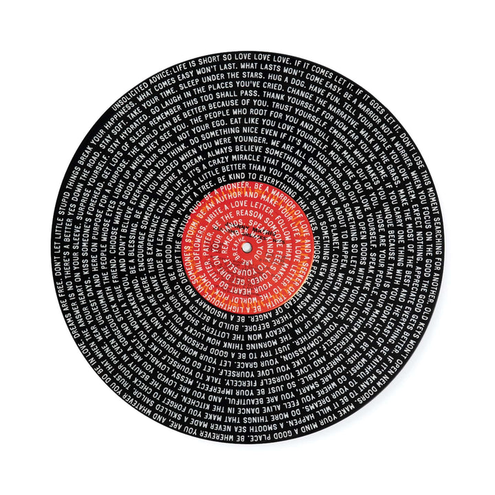Sugarboo Designs Home Decor - Home Accent Unsolicited Advice – Spiral Art Vinyl Record Wall Decor