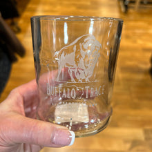 Load image into Gallery viewer, Old World Glass Proudly Handmade in South Carolina, USA Upcycled Buffalo Trace Tumbler, Etched Buffalo Trace Glass
