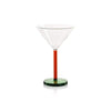 Zodax Amber/Green Veglia Martini Glasses