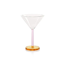 Load image into Gallery viewer, Zodax Lt/Pink/Lt Amber Veglia Martini Glasses
