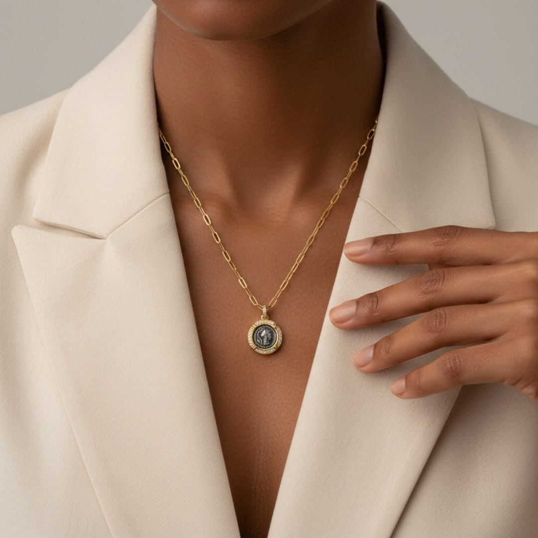 TAT2 Designs Jewelry - Necklaces Vela Coin Necklace – Gold