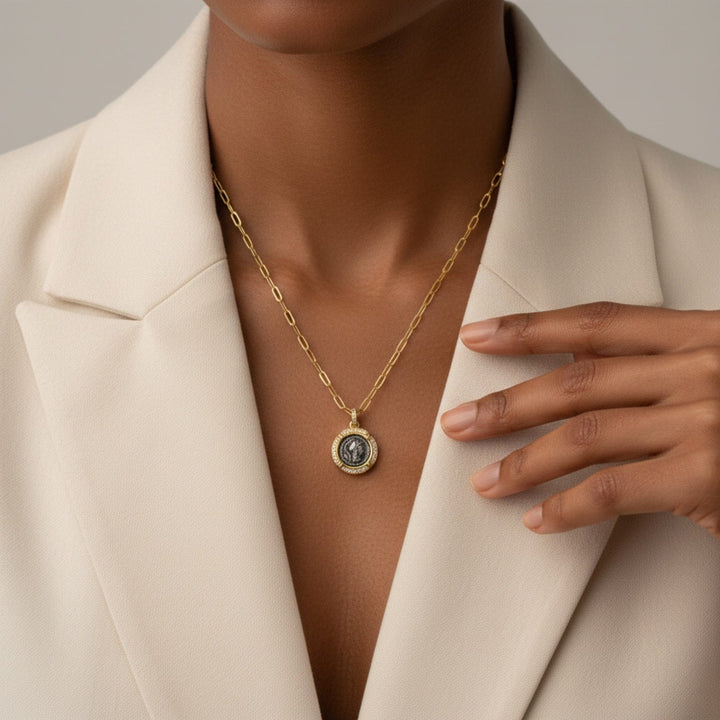 TAT2 Designs Jewelry - Necklaces Vela Coin Necklace – Gold