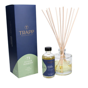 Trapp Fragrances Home Accents Vetiver Seagrass 4 oz. Reed Diffuser Kit, Trapp Fragrences Luxury Reed Diffuser