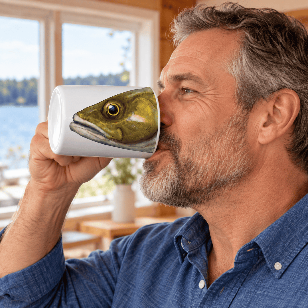 American Brand Studio Coffee Mug Walleye Snout Mug – 15 oz