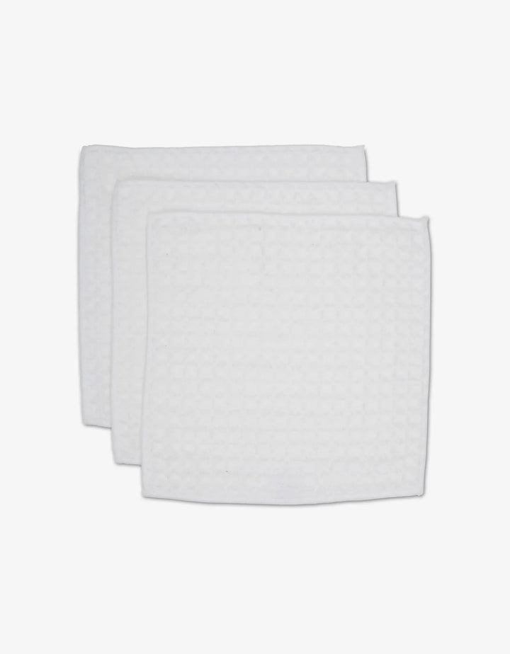 Geometry Towels Cloud Washcloth Set - Waffle