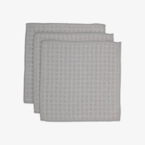 Geometry Towels Stone Washcloth Set - Waffle