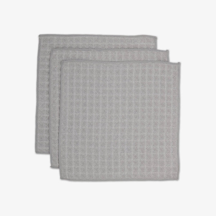 Geometry Towels Stone Washcloth Set - Waffle