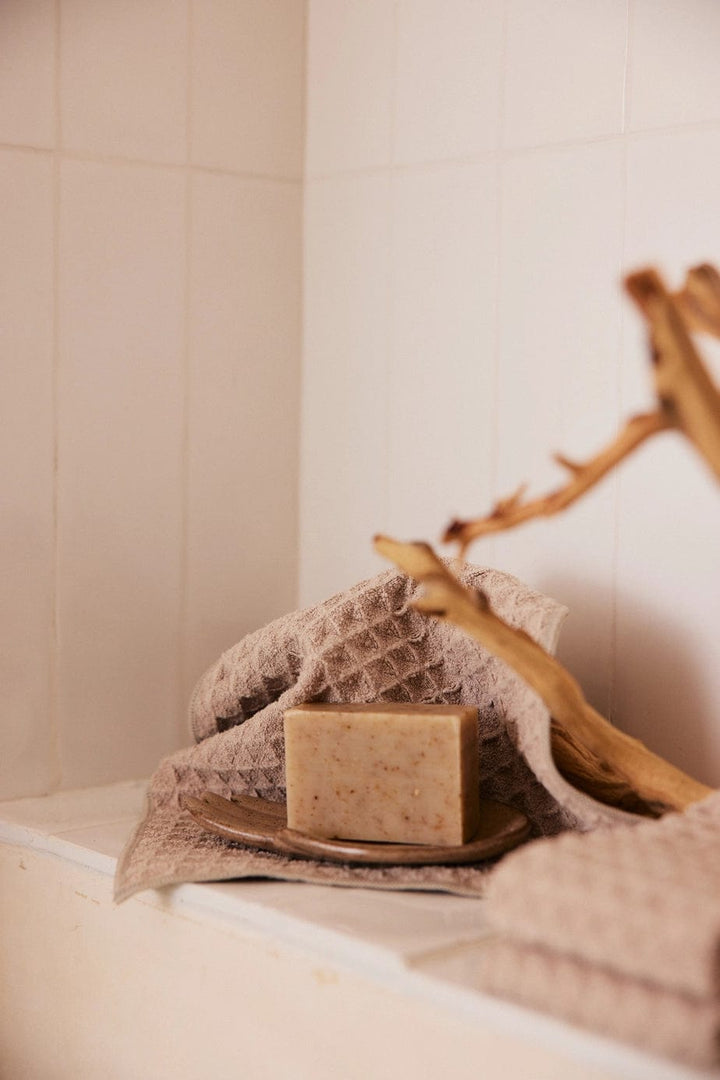 Geometry Towels Washcloth Set - Waffle