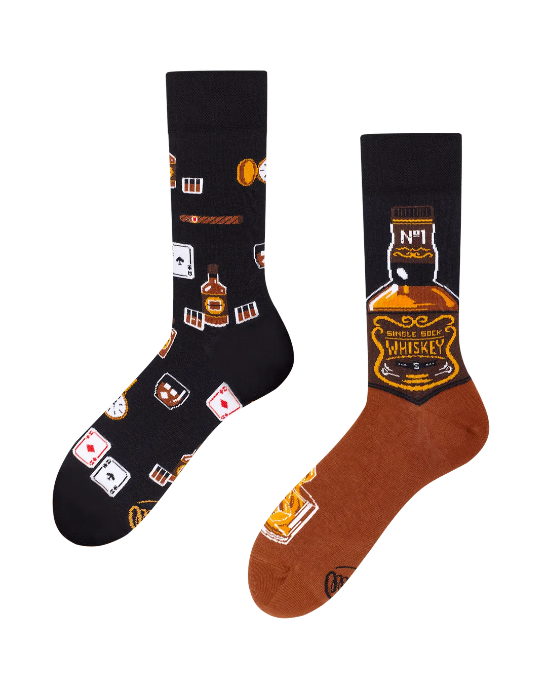 Many Mornings Socks Whiskey Novelty Socks