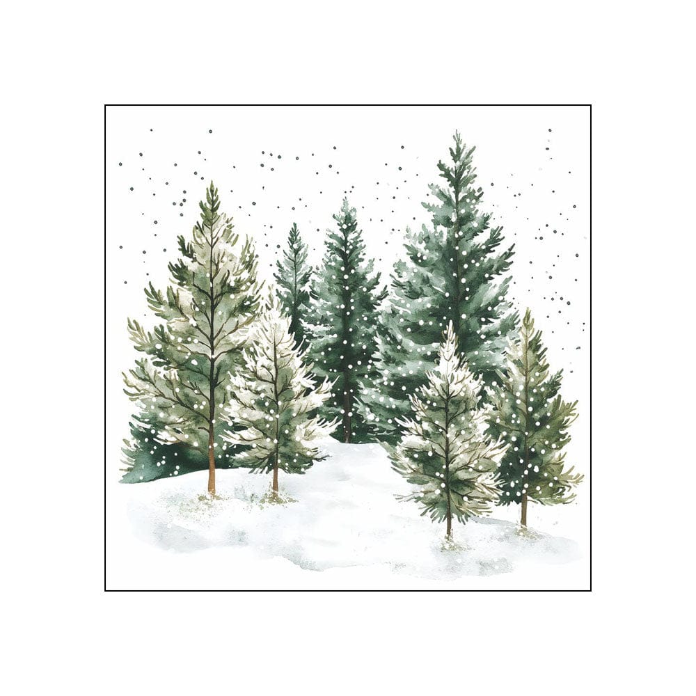 Paperproducts Design Paper Napkins Whispering Pines Beverage Napkins