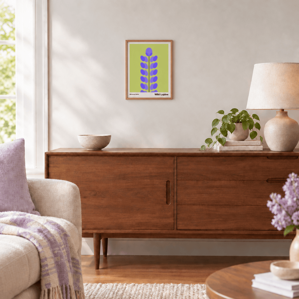Little Dipper Art Wild Lupine | Art Print | Minnesota Native Plant